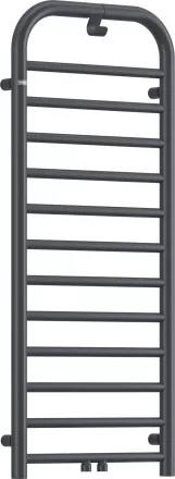 Deante Silia kombinált fürdőszobai acél radiátor 500x1210 törölközőtartó kampóval, matt titánium AGI_DG41