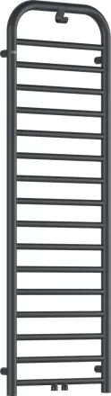 Deante Silia kombinált fürdőszobai acél radiátor 500x1570 törölközőtartó kampóval, matt titánium AGI_DG51