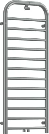 Deante Silia kombinált fürdőszobai acél radiátor 500x1210 törölközőtartó kampóval, matt acél AGI_FG41