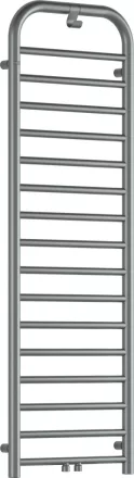 Deante Silia kombinált fürdőszobai acél radiátor 500x1570 törölközőtartó kampóval, matt acél AGI_FG51