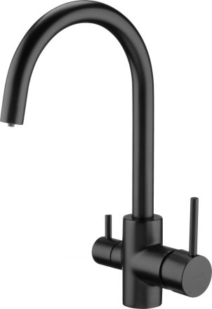 Deante fekete mosogató csaptelep vízszűrő csatlakozóval BCHN64M