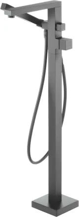 Deante Blur szabadonálló kádtöltő csaptelep zuhanyszettel titanium kivitelben