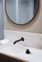 Deante Silia zuhanycsaptelep falsík alatti szereléshez, matt fekete BQSN44L