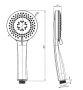 Deante Therm falsík alatti termosztátos zuhanyrendszer, titánium BXYZDEBT