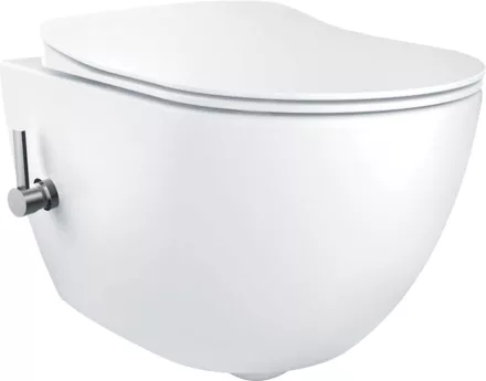 Deante Peonia fali WC csésze bidé funkcióval és keverőcsappal, fehér CBP 6WPW