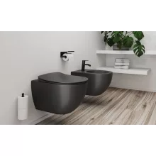   Deante Peonia perem nélküli fali WC csésze titánium CDE DZPW