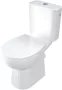 Deante Funkia Evo Kompakt monoblokkos kerámia WC csésze oldalsó bekötésű tartállyal és ülőkével, fehér CDFD6RPS