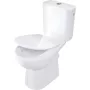 Deante Funkia Evo Kompakt monoblokkos kerámia WC csésze oldalsó bekötésű tartállyal és ülőkével, fehér CDFD6RPS