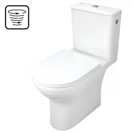 Deante Jasmin álló monoblokk kerámia WC csésze tartállyal, fehér CDJD6RPS
