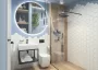 Deante Temisto 50 cm-es falra vagy pultra szerelhető kerámia mosdó CDT 6U5S
