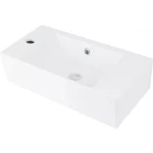   Deante Hiacynt pultra tehető kerámia mosdó 51x25 cm bal oldali csaplyukkal, fehér CDY_6U2L