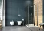 Deante Anemon 6 az 1-ben Rimless falsík alatti WC szett króm nyomólappal és vékonyított ülőkével