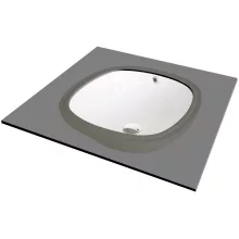   Deante Alpinia pult alá építhető kerámia mosdótál 38 cm túlfolyóval, fehér CGA_6U4U