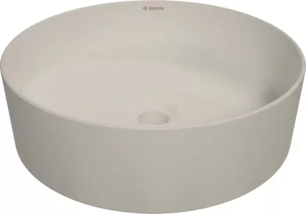 Deante Round pultra tehető kerámia mosdó 40 cm, bézs kivitelben
