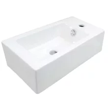 Deante Square kerámia kézmosó 50x25 cm csaplyukkal, jobbos kivitelben.