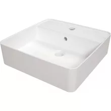   Deante Square pultra tehető kerámia mosdó 42 cm csaplyukkal, fehér CGS6U4B