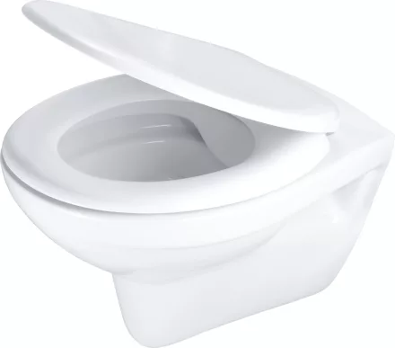 Deante Boro perem nélküli wc csésze ülőkével fehér kivitelben