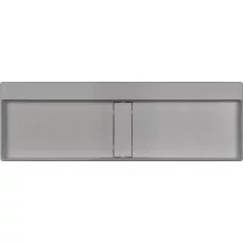  Deante Blur Pultra tehető gránit mosdó 120x40 cm lefolyófedéllel, metál szürke CQB_SU2S