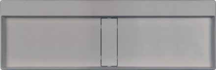 Deante Blur Pultra tehető gránit mosdó 120x40 cm lefolyófedéllel, metál szürke CQB_SU2S