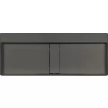   Deante Blur Pultra tehető gránit mosdó 100x40 cm lefolyófedéllel, antracit metál CQB_TU1S