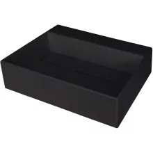   Deante Correo Pultra tehető gránit mosdó 50x40 cm, matt fekete CQR_NU5M