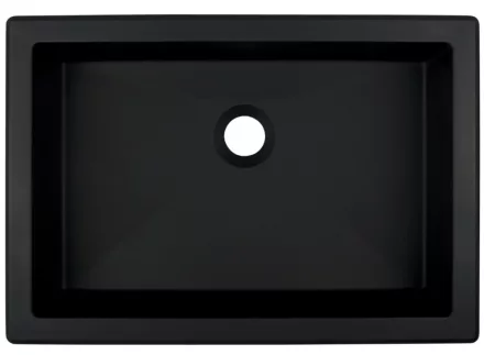 Deante Correo beépíthető gránit mosdó 50x35 cm, matt fekete CQR_NU5U