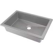   Deante Correo beépíthető gránit mosdó 50x35 cm, metál szürke CQR_SU5U