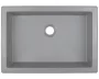 Deante Correo beépíthető gránit mosdó 50x35 cm, metál szürke CQR_SU5U