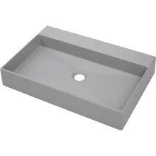   Deante Correo pultra ültethető gránit mosdó 60x40 cm, szürke metál CQR SU6S