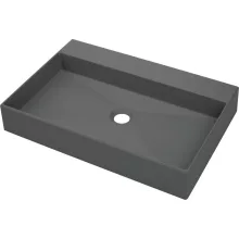   Deante Correo pultra ültethető gránit mosdó 60x40 cm, antracit metál CQR TU6S