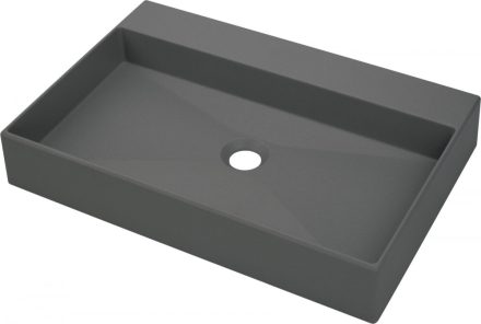 Deante Correo pultra ültethető gránit mosdó 60x40 cm, antracit metál CQR TU6S
