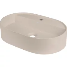   Deante Silia pultra tehető gránit mosdó 55x35 cm csaptelep szigettel, bézs CQS_5U6B