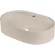 Deante Silia pultra tehető gránit mosdó 55x35 cm csaptelep szigettel, bézs CQS_5U6B