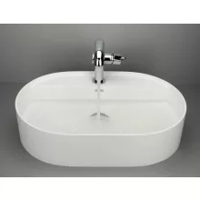   Deante Silia pultra tehető gránit mosdó 55x35 cm csaptelep szigettel, alabástrom CQS_AU6B