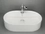 Deante Silia pultra tehető gránit mosdó 55x35 cm csaptelep szigettel, alabástrom CQS_AU6B