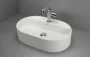 Deante Silia pultra tehető gránit mosdó 55x35 cm csaptelep szigettel, alabástrom CQS_AU6B