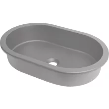   Deante Silia süllyesztett / pult alá építhető gránit mosdótál 58,8x39 cm, metál szürke CQS_SU6U