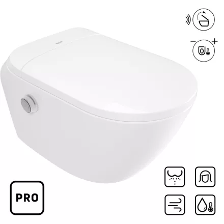 Deante Silia Smart Pro perem nélküli fali kerámia WC mosófunkciós okos ülőkével CSID6ZPW