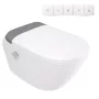 Deante Silia Smart Pro perem nélküli fali kerámia WC mosófunkciós okos ülőkével CSID6ZPW