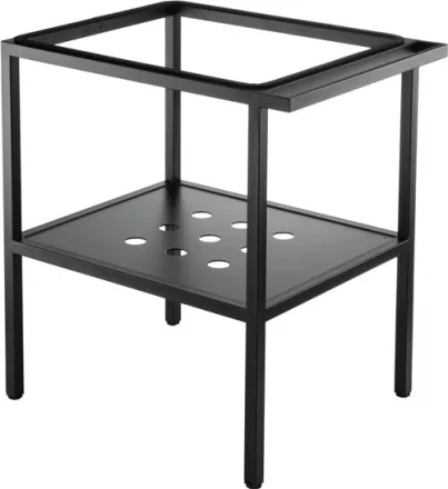 Deante Temisto fekete fürdőszobai mosdóállvány 56,5x50 cm törölközőtartóval CST X50A
