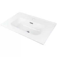   Deante Tubo beépíthető kerámia mosdó 60x38,5 cm csaplyukkal, fehér CTU_6U6M