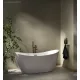 Deante Arnika szabadon álló ovális akril fürdőkád 1600x720 mm fehér kivitelben