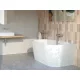 Deante Silia falhoz illeszthető akril kád 160x75 cm, fehér KDS_016W