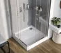 Deante Jasmin szögletes 90x90 akril zuhanytálca KGJ_041B