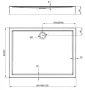 Deante Jasmin téglalap alakú 120x80 akril zuhanytálca KGJ_044B