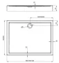 Deante Jasmin téglalap alakú 80x90 akril zuhanytálca KGJ_049B