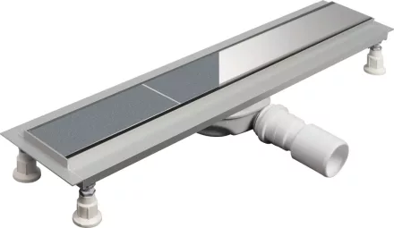 Deante Neo megfordítható lineáris zuhanyfolyóka 495 mm króm kivitelben.