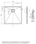 Deante Correro négyzet alakú gránit zuhanytálca 900x900 mm bézs kivitelben