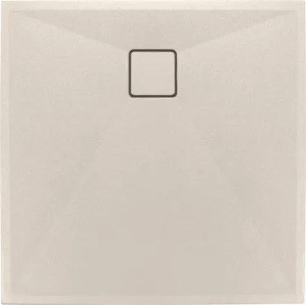 Deante Correro négyzet alakú gránit zuhanytálca 800x800 mm bézs kivitelben