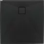 Deante Correo szögletes gránit zuhanytálca 90x90 cm, matt fekete KQR N41B